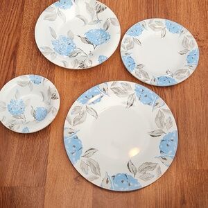 Azin Opal Elegant Blue Dinnerware 16 Piece Set
